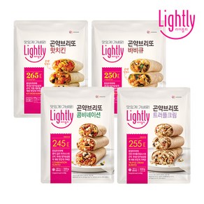 라이틀리 곤약브리또 핫치킨 500g(4입) x 2개/바비큐/콤비네이션/트러플, 곤약브리또 콤비네이션 500g(4입) x 2개, 500g, 8개