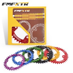 FMFXTR 자전거 싱글 체인링 104BCD 32T 34T 36T 38T, Toothed discs, 104BCD 36T 블랙, 1개