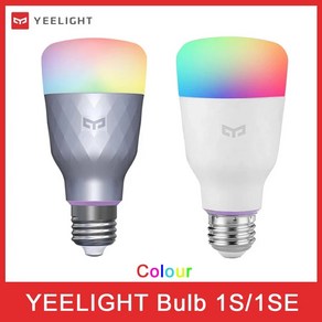 E27 조명 Yeelight-1S 홈용 미 원격 와이파이 제어 컬러풀 스마트 스마트 전구 램프 샤오미 앱 미지아 온도 1SE LED