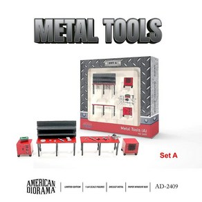 아메리칸 디오라마(AD-2409) 1:64 Metal Tools – Set A, 1개