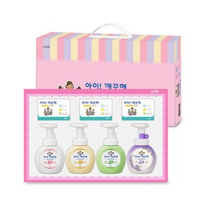 아이깨끗해 종합선물세트 손세정제 250ml 4종+비누 3개, 1개