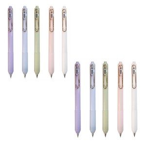 판다리아로 골드클립보이젤펜 0.5mm, 10개입, 골고루