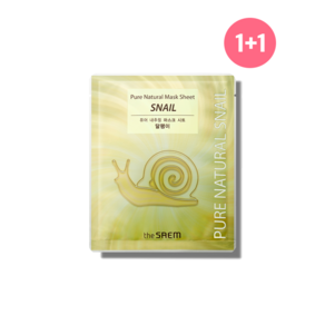 [더샘] 퓨어 내추럴 마스크 시트 [달팽이] Pue Natual Mask Sheet [Snail] (총 20장), 20개