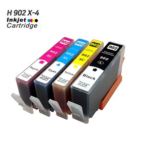 H902 X-4 카트리지 HP 오피스젯 hp6954/6960/6962/6968/6975/6978 호환 잉크, H902 대용량 호환잉크 1세트, 1개