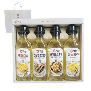 백설 NH 3호 식용유 선물세트 오일 명절 추석 설 선물 (WDBAEF7), 4개, 500ml