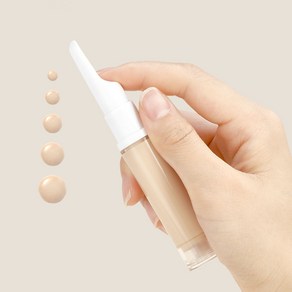 미니 파운데이션 스파츌라 여행 소분 진공 공병, 투명 5ml, 1개