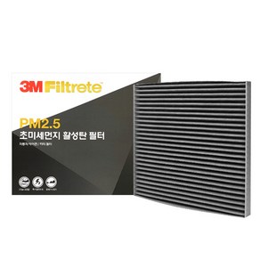 3M PM2.5 초미세먼지 활성탄 에어컨 필터 6266 뉴 SM3(09년 7월 이후차량) 자동차, 1개