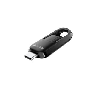 SanDisk 128GB 울트라 슬라이더 USB 타입-C 플래시 드라이브 - 최대 400MB/s 3.2 Gen 1 리트랙터블 커넥터 SDCZ480-128G-G46., 1개