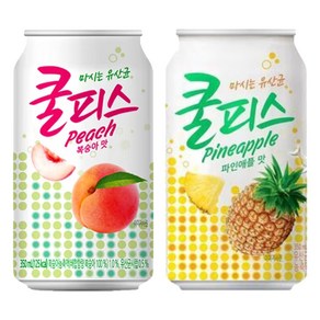 동원 쿨피스 350ml 복숭아24캔+파인애플24캔 (총48캔), 48개