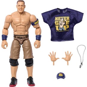 Mattel WWE 엘리트 액션 피규어 및 액세서리 Geatest Hits 2025 시리즈 15.2cm(6인치) 수집용 존 시나 25개의 관절형 포인트 및 교체 가능한 손, Mattel WWE 엘리트 액션 피규어 및 액세서리,