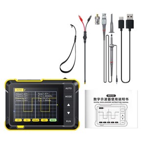 DSO152 미니 핸드 헬드 오실로스코프 경량 및 내구성 ABS 재료 X10 ± 400V (800VPP) 전압 측정 용량, 01 Option, 1개