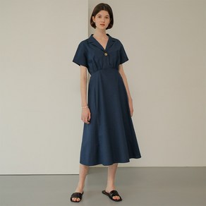 어몽 A OPEN COLLAR SHIRT DRESS