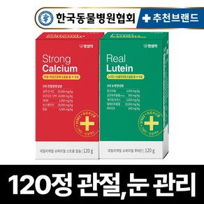 펫생각 강아지 관절 눈 눈물자국 영양제 슬개골 디스크 연골 루테인 백내장 녹내장 눈노화 시력저하 보조제 2종세트