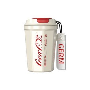 코카콜라 GERM 옥타곤 진공 텀블러 390ml, 화이트, 1개, 0.39L