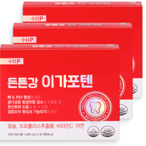 잇몸 출혈 염증 통증 내려앉음 면역력 한번에 고흡수 잇몸 건강 케어, 3개, 30회분