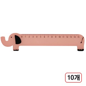 동물 모양 자 15cm 코끼리 10개입