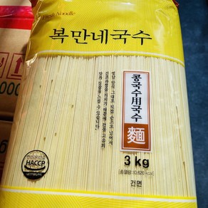 복만네용 콩국수면 3kg x 6 1 box