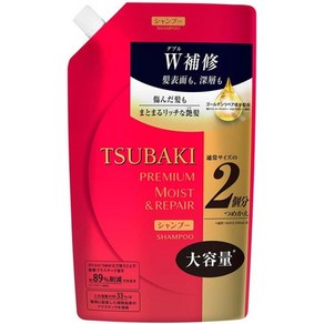 일본직발송 6. 츠바키 【4개 세트】TSUBAKI 프리미엄 모이스트 샴푸 리필용 660ML B088R88XN6, 4개