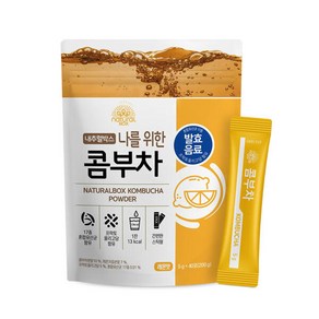 [내추럴박스] 콤부차 5g x 40포 레몬맛, 200g, 1개