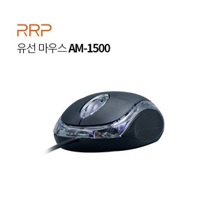 대진씨엔엠 RRP AM-1500 광 유선 마우스 블랙 (USB) :