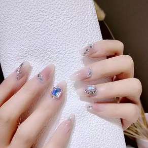 떨샵 자석 마블 네일팁 파츠 셀프네일 붙이는 간편 인조손톱, 2개, NAIL-N665