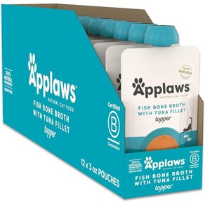 Applaws Wet Cat Food Ingedient Pouches Tuna Fillet in Fish Bone Both 3oz, 1개