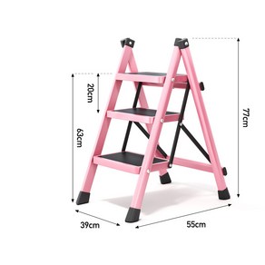 휴대용 가정용 접이식 사다리 미니 A형 다용도 안전 미끄럼 방지 페달 5단 4단 3단 2단
