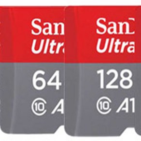 샌디스크 MICRO SD 카드 울트라 64GB 128GB A1 QUAB 핸드폰 스마트폰 블랙박스 메모리카드, 1개