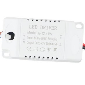 LED 드라이버 전원 변압기 천장 조명 패널 공급 장치 단락 과전압 보호 8-12W, 01 CHINA, 1개