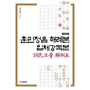 훈민정음 해례본 입체강독본, 상품명