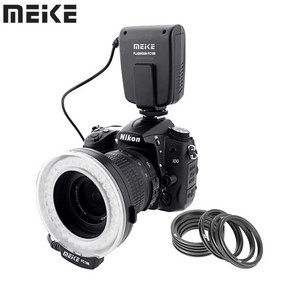 카메라플래시 Meike FC-100 매크로 LED 링 플래시 번들 Pentax 올림푸스 DSLR 카메라 V hd130에 대한 8, 한개옵션0, 1개