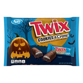 Twix 트윅스 할로윈 초콜릿 바 쿠키 앤 크림 277g Halloween Cookie & Ceam Cas, 1개