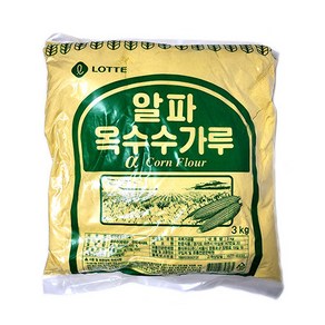 롯데 알파 옥수수 가루 3kg 분말 알파옥분, 6개