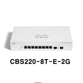 시스코 CBS220-8T-E-2G 기가비트 8포트 2SFP광포트 스위치허브, 1개