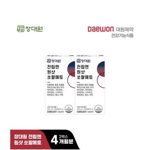 장대원 전립엔 원샷 쏘팔메토(2박스/4개월분)[소비기한:24년 9월 27일까지], 2개, 30g/500mg/60캡슐, 60정