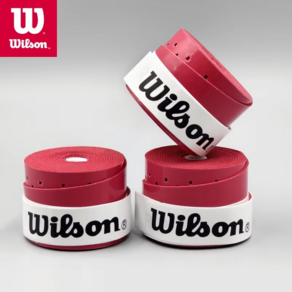 Wilson 테니스 오버그립 라켓 배드민턴 핸들 스쿼시 훈련 땀 흡수 랩 액세서리 3 개, 11 3PCS-Red