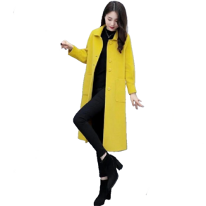 여성 오버핏 카라넥 롱코트 Women's coat D01 하늘비즈 T931O627