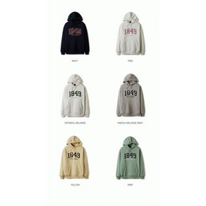 후아유 공용 빅 레터 패치 후드티 Big Lette Patch Hoodie Bushed WHMHE4T12U-