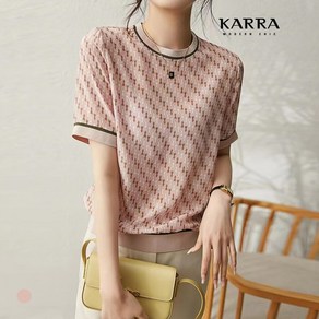 카라 KARRA 77까지 유니크웨이패턴블라우스 A4M1046