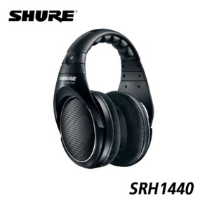 [프리버드] SHURE 스튜디오 모니터 헤드폰 SRH1440, 단품, 1개