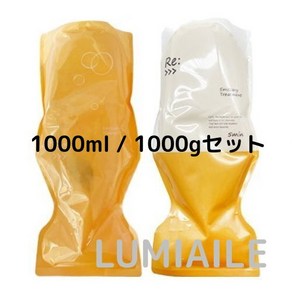 아쥬반 리 에미사리 샴푸 린스 리필팩 셋트 1000ml + 1000ml, 1개, 1L