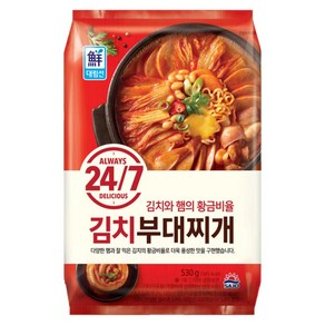 대림선 24/7 김치부대찌개 530g, 3개