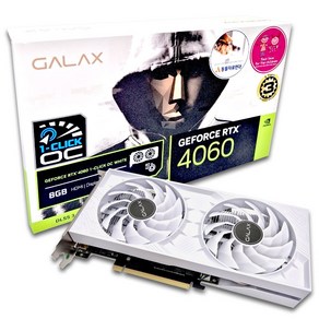 갤럭시 GALAX 지포스 RTX 4060 WHITE OC D6 8GB 그래픽카드