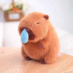 [사은품증정] 리빙웍스 카피바라 인형 키링 가방 열쇠고리 핵인싸 미니 애착인형 키홀더, 1. 콧물 카피바라(당겨짐x), 1개