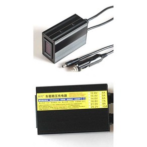 차량용 시거잭 주행충전기 인산철 삼원 파워뱅크 12V, 25.2V/4A (DC 헤드), 1개