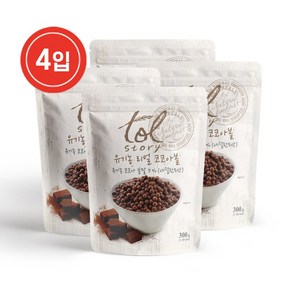 톨스토리 유기농 리얼 코코아볼 4입, 300g, 4개