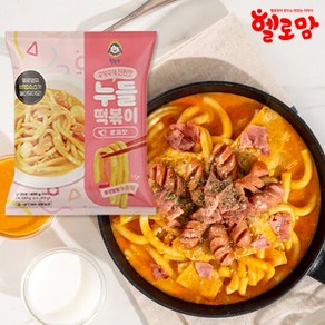 맘카페 입소문난 헬로맘 로제누들떡볶이 3세트, 로제맛, 3개, 400g