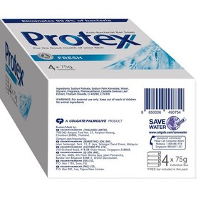 말레이시아 프로텍스 비누 클렌징 Potex Antibacteial Soap 75g x 4개(1세트), 1세트