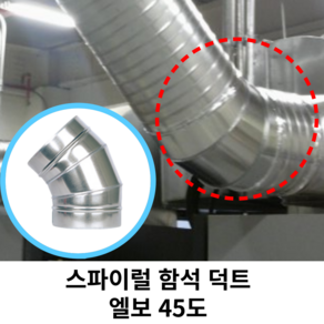 스파이럴 연통 화목난로 덕트직관 (100mm-300mm) 함석 덕트부속 닥트자재 스파이럴직관 환기자재 티 엘보 소켓 타포린 후렉시블 은박 후렉시블 체결기구