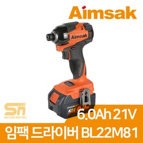 아임삭 21.6V 충전 임팩 드라이버 BL22M81 6.0Ah 본체